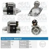 Starter 12 V 0,8 kW MEAT & DORIA 5035737