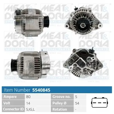 Generator 14 V MEAT & DORIA 5540845 Bild Generator 14 V MEAT & DORIA 5540845