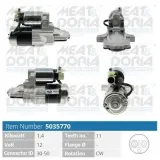Starter 12 V 1,4 kW MEAT & DORIA 5035770