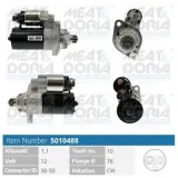 Starter 12 V 1,1 kW MEAT & DORIA 5010488