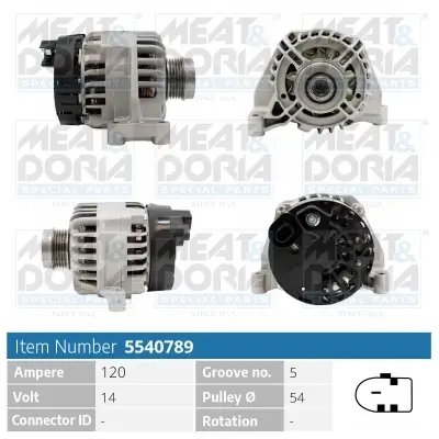Generator 14 V MEAT & DORIA 5540789