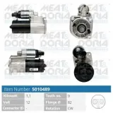 Starter 12 V 1,1 kW MEAT & DORIA 5010489