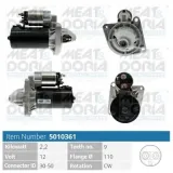 Starter 12 V 2,2 kW MEAT & DORIA 5010361