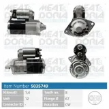 Starter 12 V 1,4 kW MEAT & DORIA 5035749