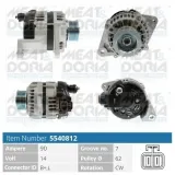 Generator 14 V MEAT & DORIA 5540812