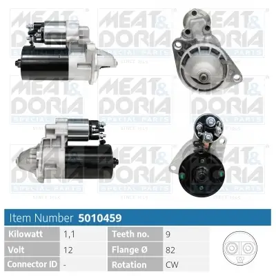 Starter 12 V 1,1 kW MEAT & DORIA 5010459