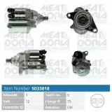 Starter 12 V 1 kW MEAT & DORIA 5033818