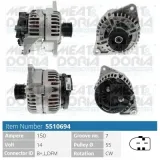 Generator 14 V MEAT & DORIA 5510694