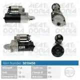 Starter 12 V 1,4 kW MEAT & DORIA 5010450
