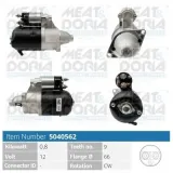 Starter 12 V 0,8 kW MEAT & DORIA 5040562