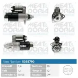 Starter 12 V 1,4 kW MEAT & DORIA 5035790