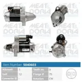 Starter 12 V 1 kW MEAT & DORIA 5040603