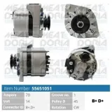 Generator 14 V MEAT & DORIA 55651051