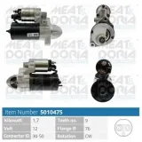 Starter 12 V 1,7 kW MEAT & DORIA 5010475