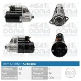 Starter 12 V 1,5 kW MEAT & DORIA 5010384