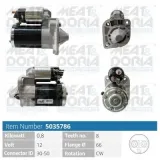 Starter 12 V 0,8 kW MEAT & DORIA 5035786