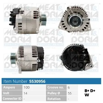 Generator 14 V MEAT & DORIA 5530956
