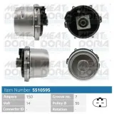 Generator 14 V MEAT & DORIA 5510595