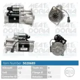 Starter 12 V 2,5 kW MEAT & DORIA 5020689