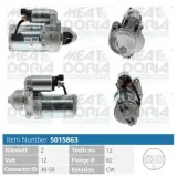 Starter 12 V 2 kW MEAT & DORIA 5015863