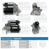 Starter 12 V 1,1 kW MEAT & DORIA 5035751