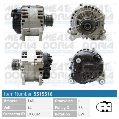 Generator 14 V MEAT & DORIA 5515516