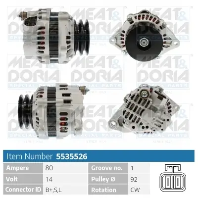 Generator 14 V MEAT & DORIA 5535526