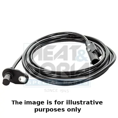 Sensor, Raddrehzahl Hinterachse rechts MEAT & DORIA 90950E