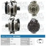 Generator 14 V MEAT & DORIA 5510582
