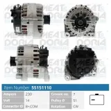 Generator 14 V MEAT & DORIA 55151110