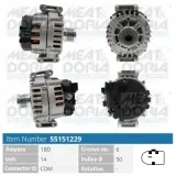 Generator 14 V MEAT & DORIA 55151229