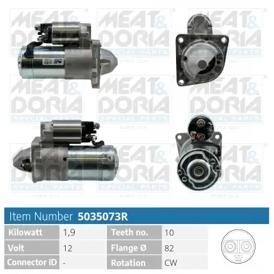 Starter 12 V 1,9 kW MEAT & DORIA 5035073R Bild Starter 12 V 1,9 kW MEAT & DORIA 5035073R