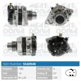 Generator 14 V MEAT & DORIA 5540948