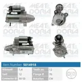 Starter 12 V 1,4 kW MEAT & DORIA 5014918