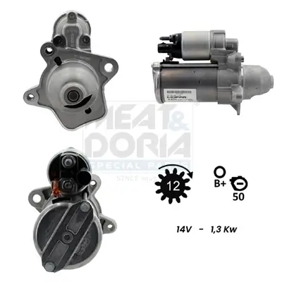Starter 12 V 1,3 kW MEAT & DORIA 5010923G Bild Starter 12 V 1,3 kW MEAT & DORIA 5010923G