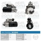 Starter 12 V 2,2 kW MEAT & DORIA 5010942