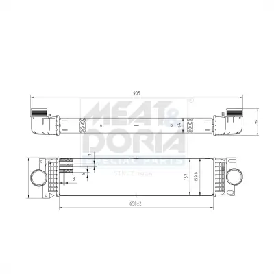 Ladeluftkühler MEAT & DORIA 995006