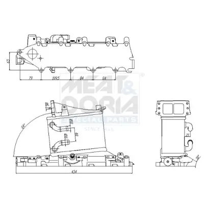 Ladeluftkühler MEAT & DORIA 995083
