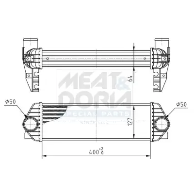 Ladeluftkühler MEAT & DORIA 995140