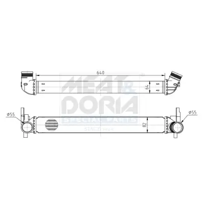 Ladeluftkühler MEAT & DORIA 995240