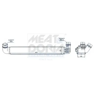 Ladeluftkühler MEAT & DORIA 995243