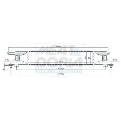 Ladeluftkühler MEAT & DORIA 995262