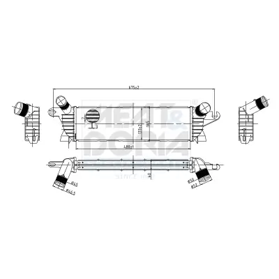 Ladeluftkühler MEAT & DORIA 995308 Bild Ladeluftkühler MEAT & DORIA 995308