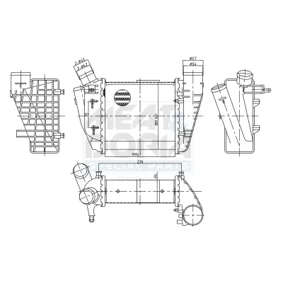 Ladeluftkühler MEAT & DORIA 995322