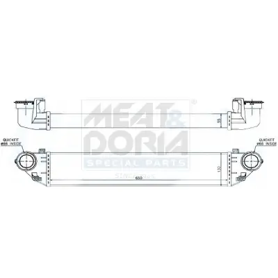 Ladeluftkühler MEAT & DORIA 995348 Bild Ladeluftkühler MEAT & DORIA 995348