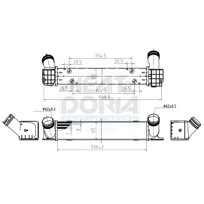 Ladeluftkühler MEAT & DORIA 995358