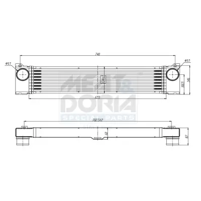 Ladeluftkühler MEAT & DORIA 995363