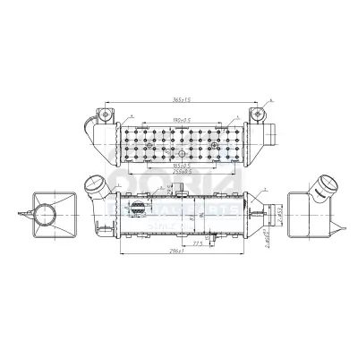 Ladeluftkühler MEAT & DORIA 995380