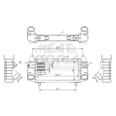 Ladeluftkühler MEAT & DORIA 995400