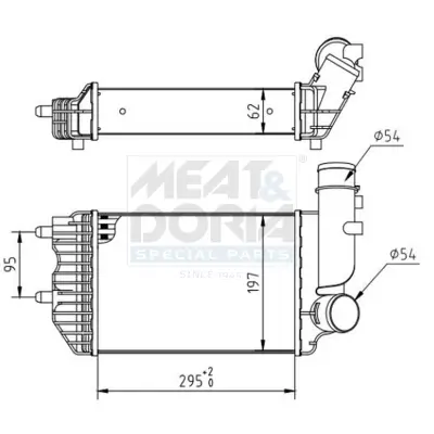 Ladeluftkühler MEAT & DORIA 995420